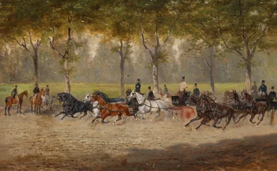 Carriage Race (in the Vienna Prater?)